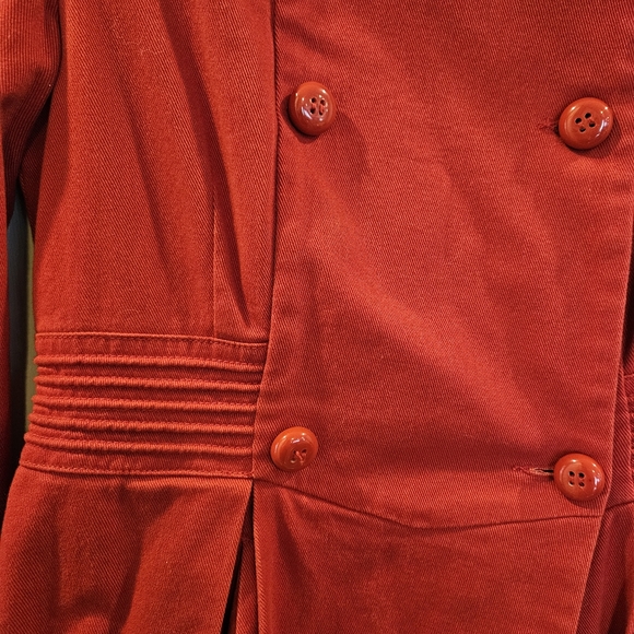 Anthropologie red double breasted coat - Picture 5 of 11